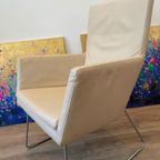 Don Label Fauteuil Creme Kleurig Leer thumbnail 4