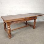 Uitschuifbare Eikenhouten Tafel thumbnail 8