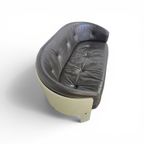 Bz49 Sofa By Hans Ell For 't Spectrum / 1970 / Dark Brown Leather thumbnail 2