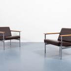 1960’s Pair Of Italian Design Architectural Armchairs / Fauteuils thumbnail 2