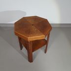 Oak Side Table Amsterdamse School 1920'S thumbnail 12