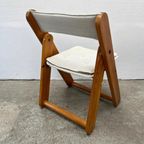 2 (of Meer) Vintage Grenen Klapstoel Kontiki - IKEA Stof Nw thumbnail 5