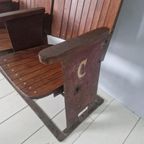 Jaren 30 Art Deco Cinema Bioscoop Stoelen Bankje thumbnail 6