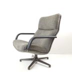 Artifort Draaifauteuil Grijs Bruin F154 Vintage Bureaustoel thumbnail 2