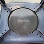 Cassina Vintage Cab Stoel By Mario Bellini In Blauw Leer thumbnail 3