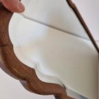Antieke Spiegel Facet Geslepen Rand Wandspiegel Houten thumbnail 9