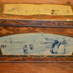 Vintage Blikken Doos Met Illustraties Jaren 1920-1930 thumbnail 3