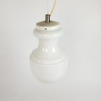 Murano - Italie - Kegellamp - Opaline - Hanglamp - Mid Century - 70'S thumbnail 4