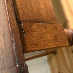 Antieke Petrin Tafel In Eikenhout Circa 1850 thumbnail 7
