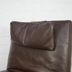 Adjustable Leather Italian Lounge Chair For Natuzzi thumbnail 7