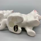 Vintage Bone China Katjes Wit Set Van 2 thumbnail 4
