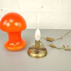 Vintage Oranje Glazen Tafellamp thumbnail 3