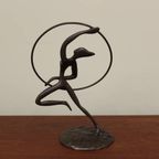 Vintage Bronzen Beeldje Ballerina 1/6 Hoepel thumbnail 6