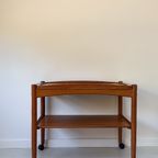 Vintage Deense Houten Trolley Uit De Jaren '60 Bernstorffsminde thumbnail 4
