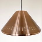 Vintage Koperkleurige Hanglamp Met Geperforeerde Kap thumbnail 10