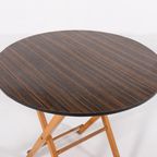 Foldable Italian Modern Round Table, 1970’S Italy thumbnail 3