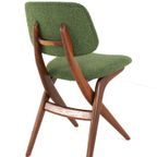 Set 6 Scissor Chairs Stoelen Attr Louis Van Teeffelen Vintage thumbnail 11