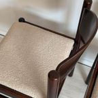 4 Donkerbruine Vintage Stoelen Jaren 70 thumbnail 13