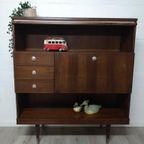 Vintage Midcentury Wandkast | Barkast | Highboard Retro thumbnail 5