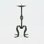 Impressive Sculptural Brutalist Metal Candle Holder 1960S thumbnail 3
