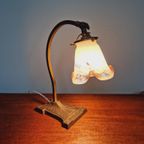 Art Deco Bureaulamp, Gesigneerd Le Verre Français thumbnail 3