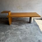 Geometric Brutalist Dining Table, 1980s thumbnail 2