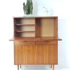 Vintage Fins Kastje Teak Fineer Secretaire thumbnail 2