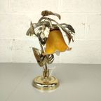 Vintage Bloemlamp Met Glaspasta Kelk thumbnail 2