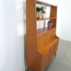 Teak Fineer Kast Uit Zweden Met Klep En Lades thumbnail 10