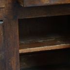 Zeer Mooie Antieke Engelse Eikenhouten Food Cupboard/ Voorraad Kast Uit Eind 18e/ Begin 19e Eeuw thumbnail 10