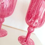 Nieuw: Barbie Roze Mondgeblazen Zomerbloemen Italy Murano Art Di Marco Kelk Vazen thumbnail 15