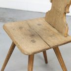 Antieke Primitieve Bergstoel thumbnail 6