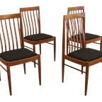 Set 4 Bramin Eetkamerstoelen Stoelen Gestoffeerd Vintage 'halgarde' thumbnail 5