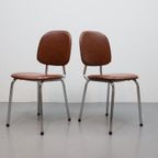 Set Van 2 Vintage Buisframe Stoelen thumbnail 5