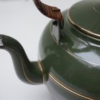 Groen Emaille Theepot/ Chocolade Ketel thumbnail 2