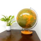 Vintage Wereldbol Globe Lamp Tafellamp Voor 1981 Mid Century thumbnail 2