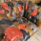 Hensford Patchwork / Multicolor Chesterfield Clubfauteuil thumbnail 3