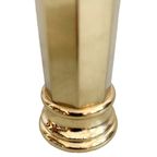 Hollywood Regency Bijzettafel Etagère Messing Glas 1970s thumbnail 8