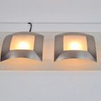 Vintage Wandlamp Vibia Design Glas Metaal Regency '80 Lamp thumbnail 3