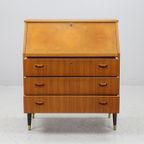 Vintage Teak Ladekastje, Secretaire ,Zweden 1960 (22552) thumbnail 7