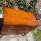 Vintage Ladenkast Op Teakhouten Onderstel thumbnail 13