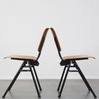 Set Van 2 Mooie Vintage Jaren ’60 Dutch Design Marko School/Kantine/Eetkamerstoelen thumbnail 5