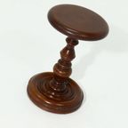Decorative Solid Wooden Pedestal Plant Table 1960S thumbnail 5