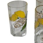 Paul Nagel - Set Of 6 - Hand Painted (Water Or Lemonade) Glasses From The ‘Tiffany’ Series thumbnail 3