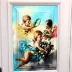 Zachtroze Brocante Kast “engeltjes” thumbnail 9