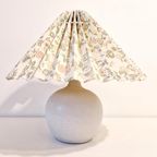 Vintage Schemerlamp Plissé Lampje Cottage Stijl thumbnail 2