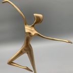 Messing Ballerina Op Koperen Voet 60's thumbnail 3