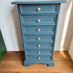 Vintage Art Deco Ladekast (homestead Blue) thumbnail 9