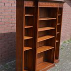 Antieke Boekenkast Kast Met Inlegwerk thumbnail 2