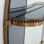 Italian Mid-century Modern Full Length Mirror / Spiegel / Wandspiegel From Crystal Art 1960s thumbnail 5